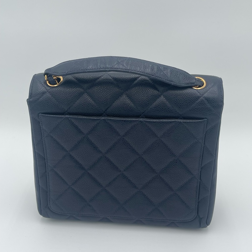Chanel 1996 Classic Single Flap Square Medium Blue - Picture 4 of 16